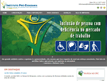 Tablet Screenshot of institutoprocidadania.org.br